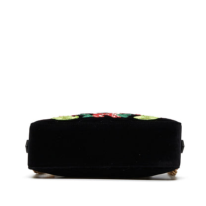 GUCCI GG Marmont Velvet Crossbody Crossbody Bag