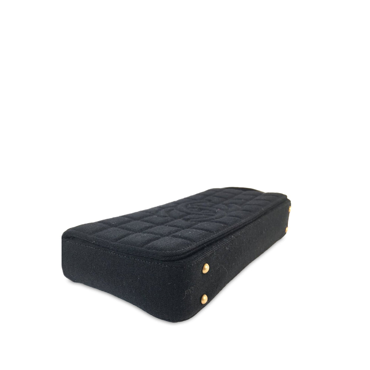 CHANEL Jersey Knit Chocolate Bar Flap Shoulder Bag