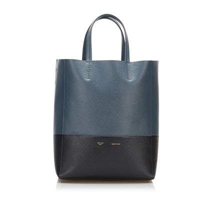 Celine Cabas Vertical Bicolor Satchel