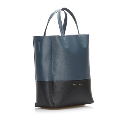 Celine Cabas Vertical Bicolor Satchel