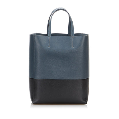Celine Cabas Vertical Bicolor Satchel