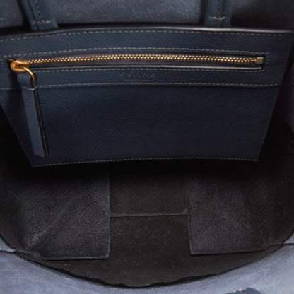 Celine Cabas Vertical Bicolor Satchel