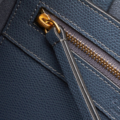 Celine Cabas Vertical Bicolor Satchel
