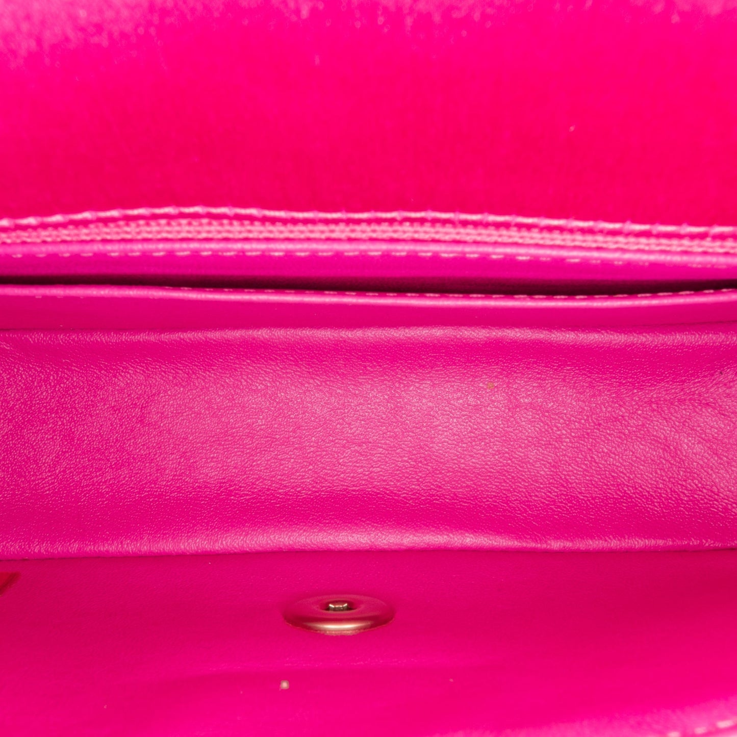 Pink Chanel Mini Rectangular Classic Satin Single Flap Crossbody Bag