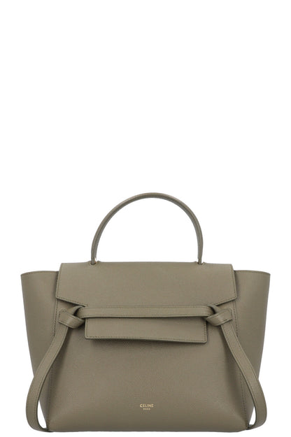CELINE Micro Belt Bag Leather Army Green