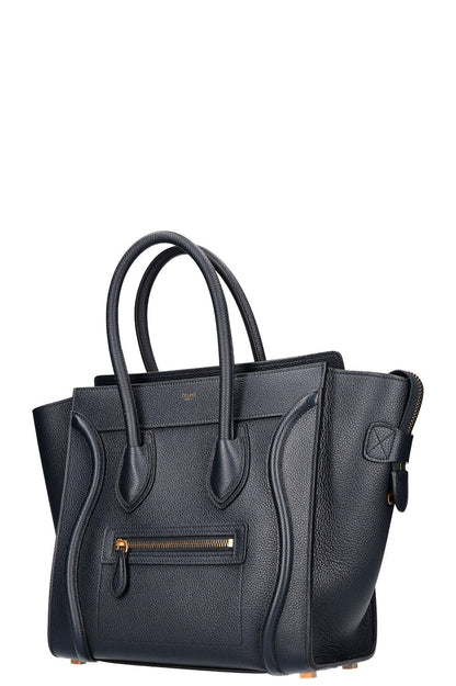 CELINE Luggage Micro Tote Bag Navy