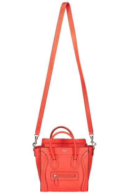 CÉLINE Luggage Nano Crossbody Bag Orange