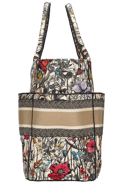 CHRISTIAN DIOR Catherine Book Tote Beige