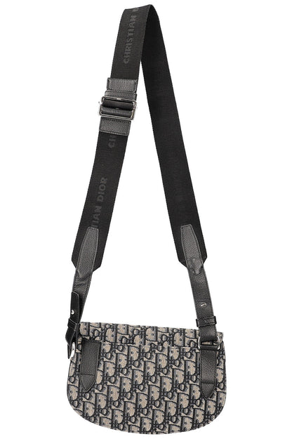 CHRISTIAN DIOR Saddle Pouch Oblique Blue