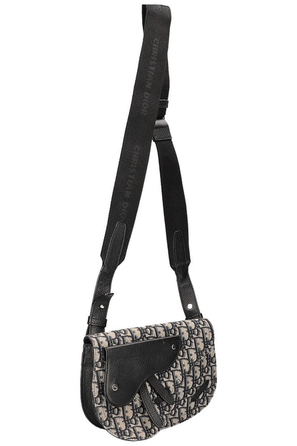 CHRISTIAN DIOR Saddle Pouch Oblique Blue