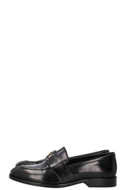 CELINE Malaquais Triomphe Loafers Leather Black