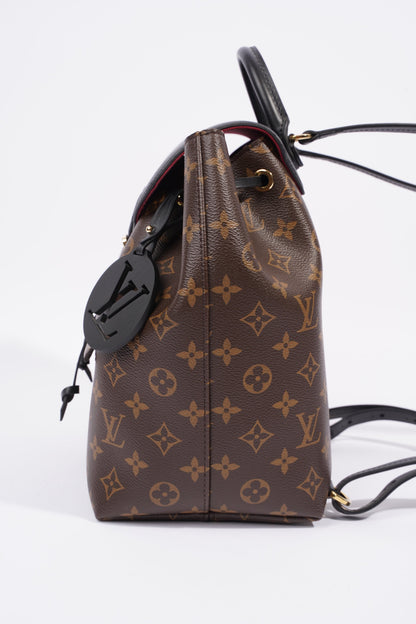 Louis Vuitton Montsouris MM Monogram / Black Coated Canvas