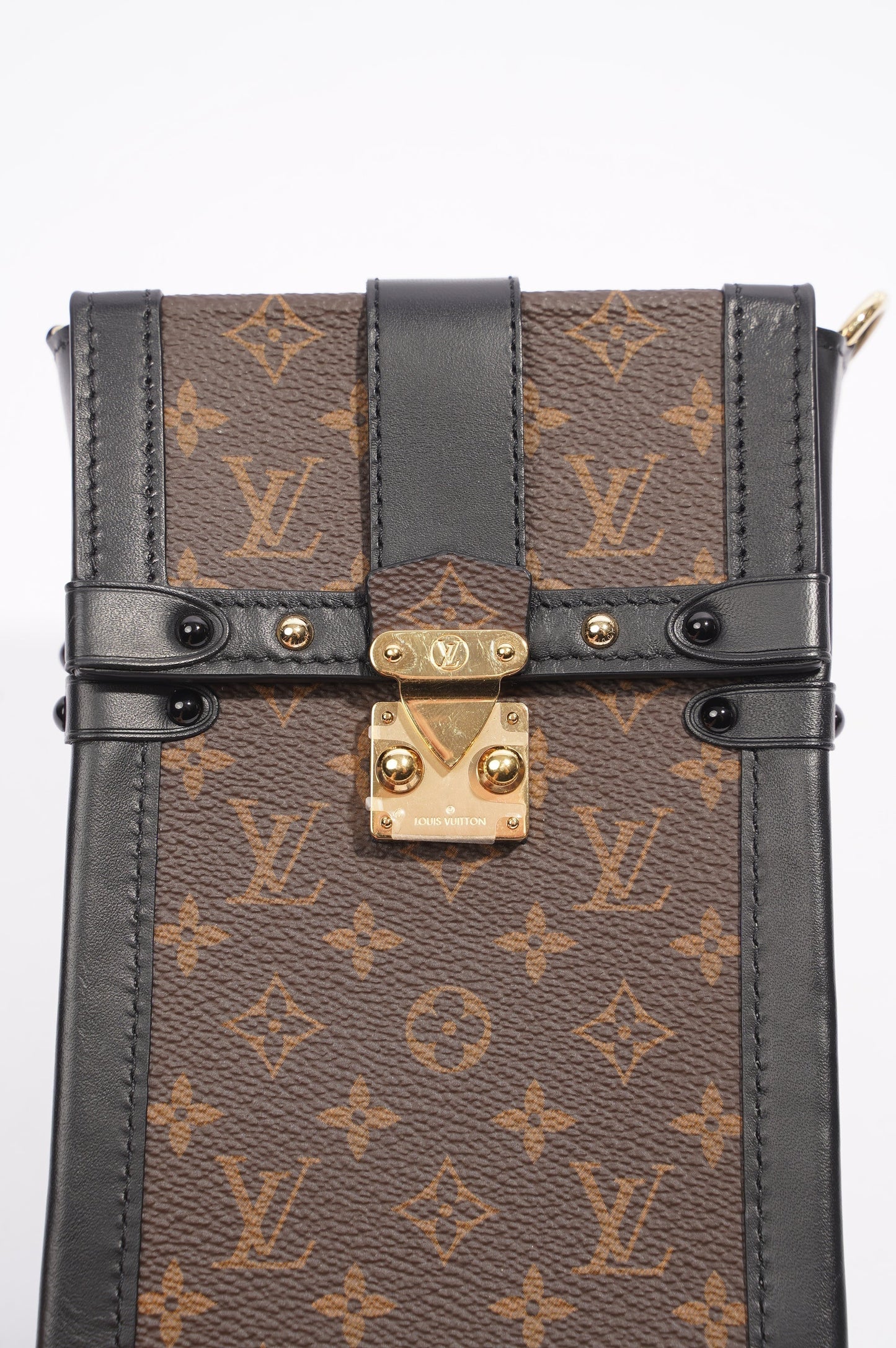 Louis Vuitton Vertical Trunk Pouch Monogram / Black Canvas