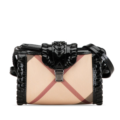 BURBERRY Supernova Check Whipstitch Crossbody Crossbody Bag