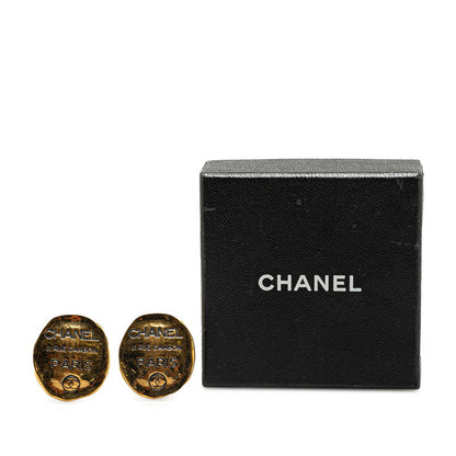 Chanel Rue Cambon Clip On Earrings  Metal Earrings in Good condition