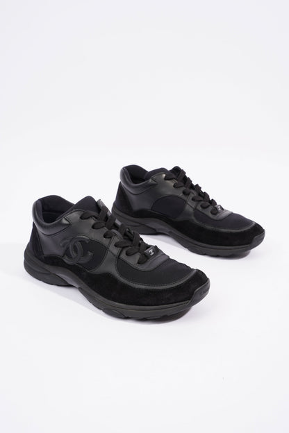 Chanel CC Logo Sneaker Black Suede EU 40 UK 7
