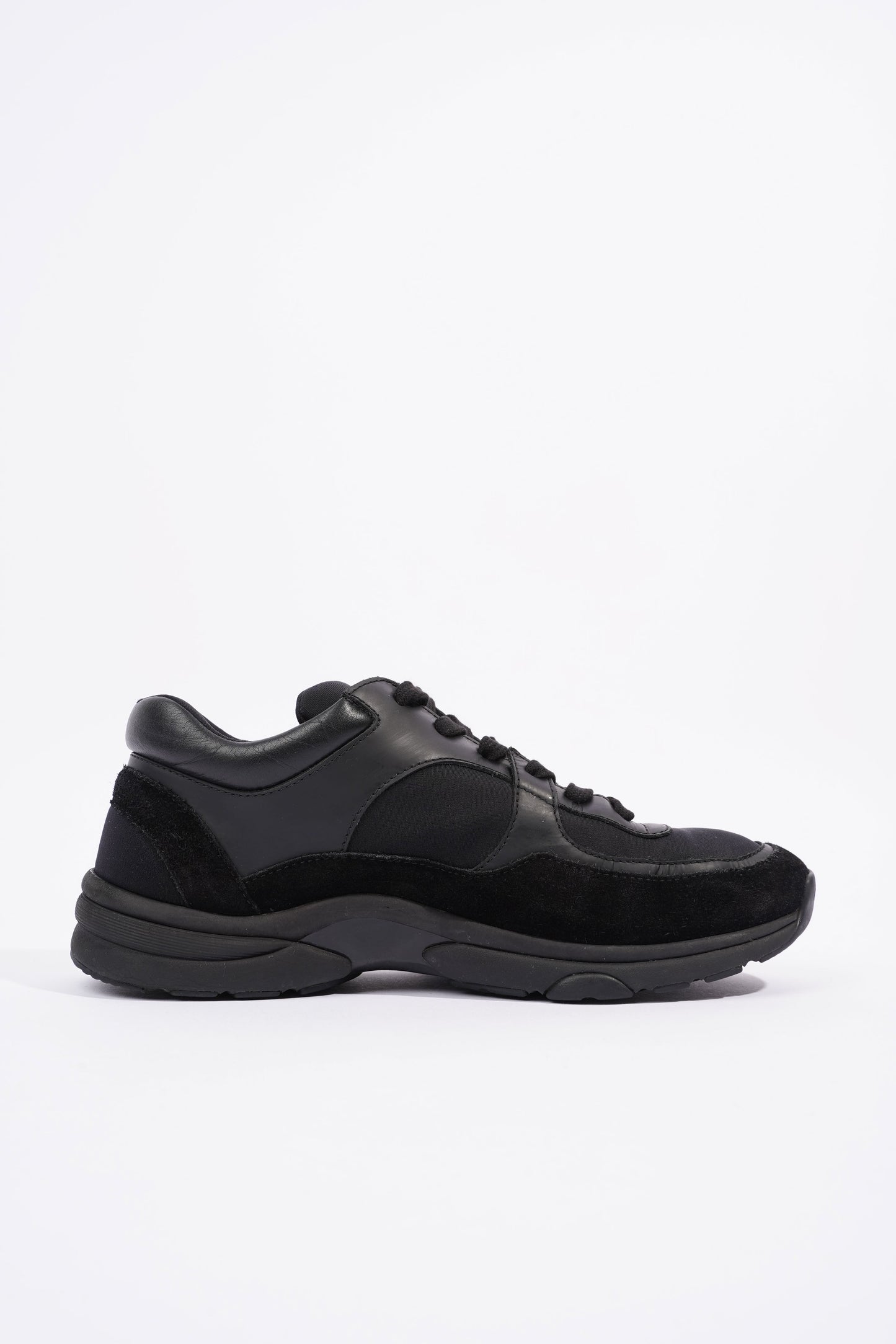 Chanel CC Logo Sneaker Black Suede EU 40 UK 7