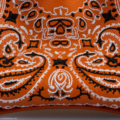Jay Ahr Vintage 2013 Hermès Birkin 30 Orange Epsom Bandana Embroidery "Rio de Janeiro"