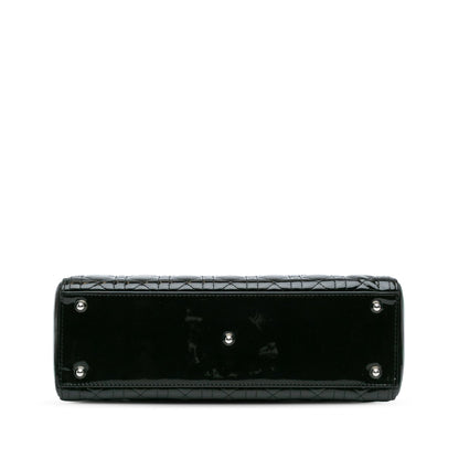 Large Patent Cannage Lady Dior