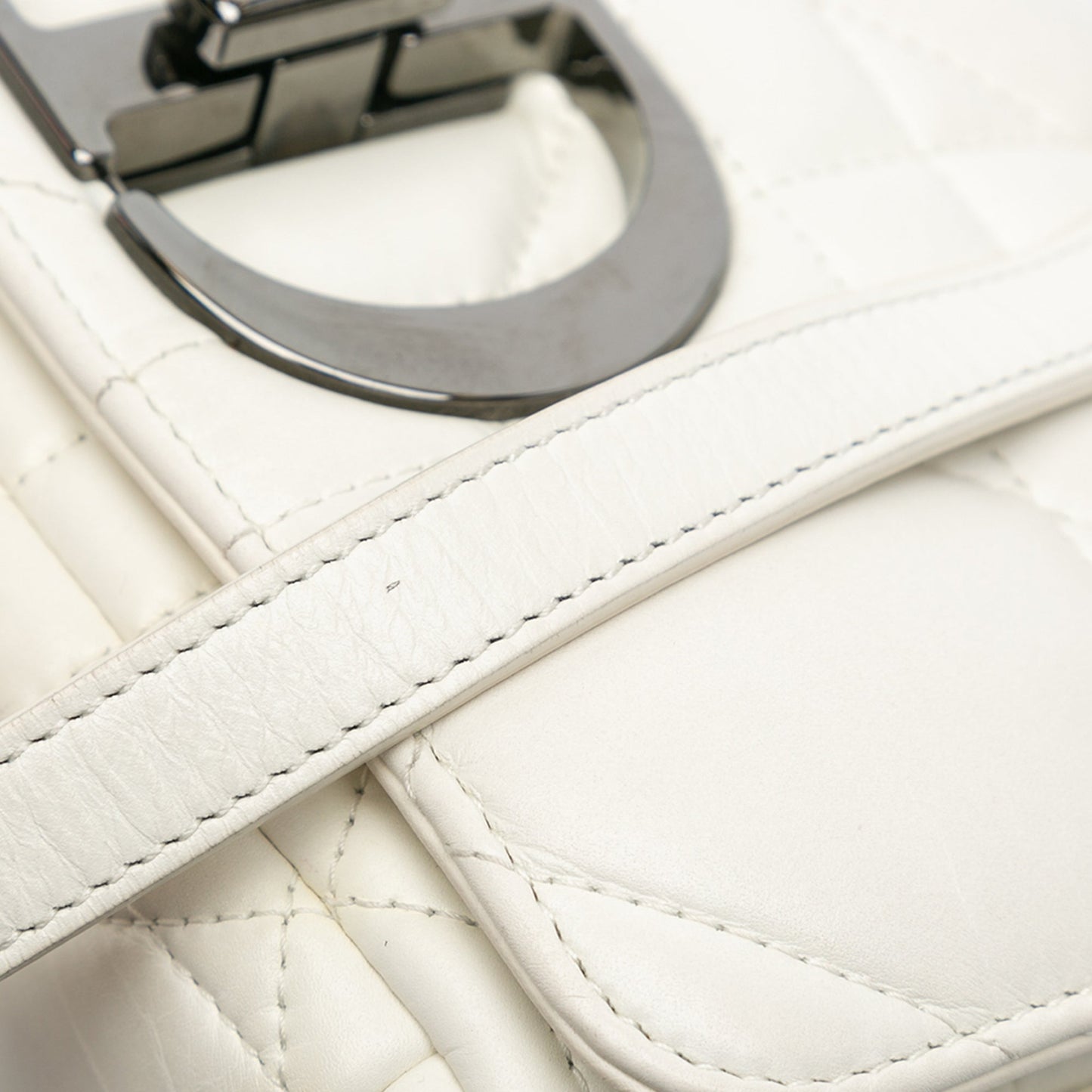 Small Lambskin Macrocannage Caro Bag