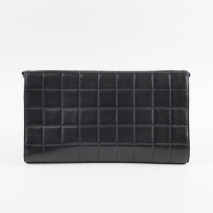 Chanel Chocolate Bar Wallet on Chain WOC Black Lambskin