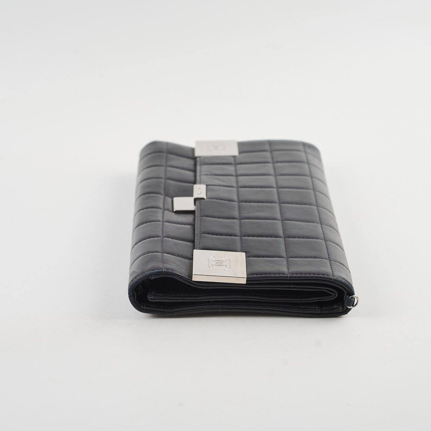 Chanel Chocolate Bar Wallet on Chain WOC Black Lambskin