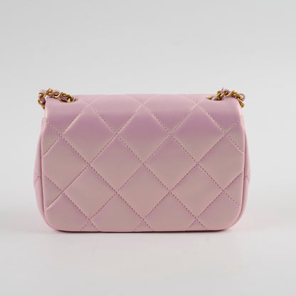 Chanel Seasonal Square Flap Pearl Iridescent Pink 2024
