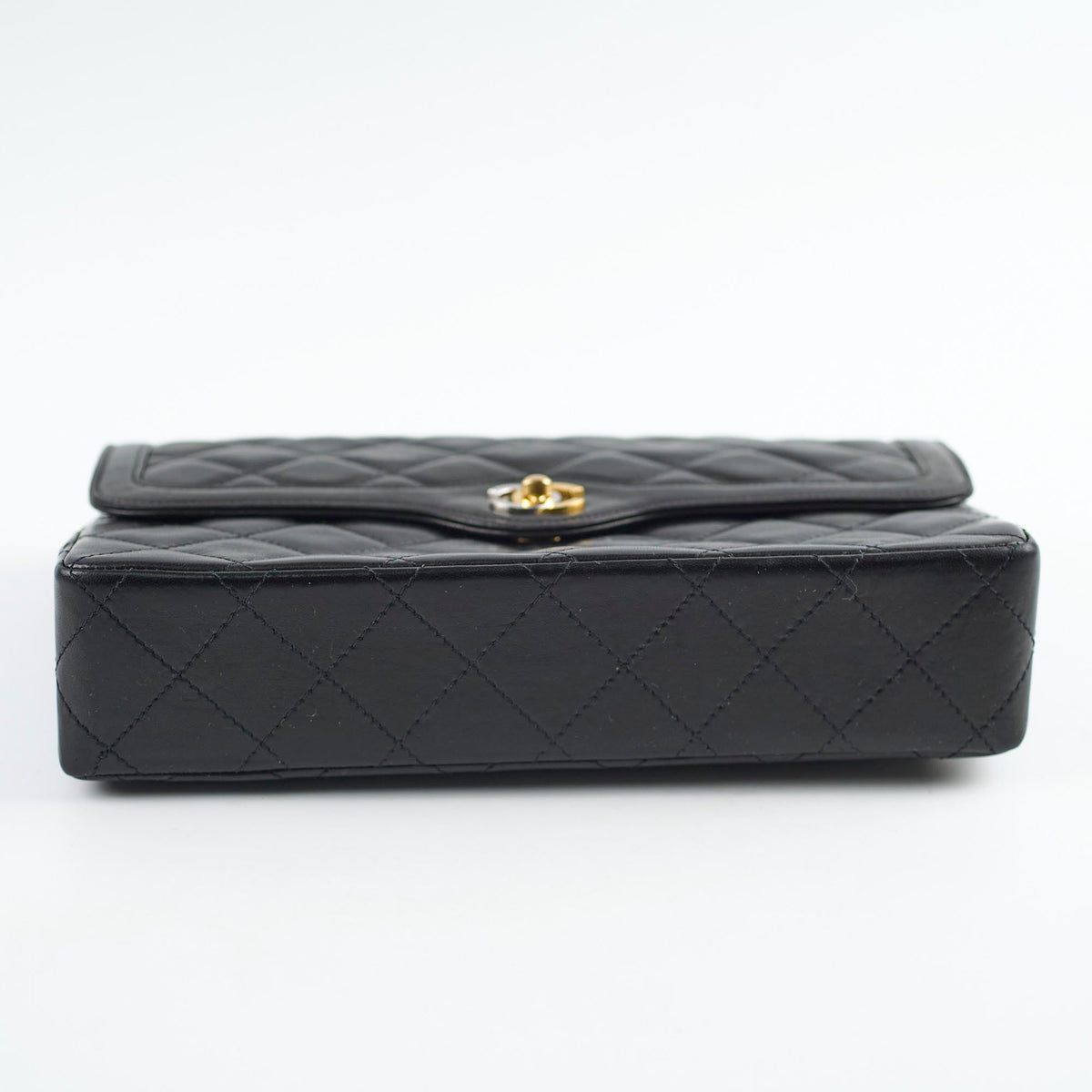 Chanel Paris Lined Double Flap Black