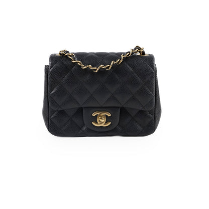 Chanel Mini Square Caviar Black
