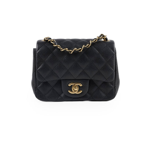 Chanel Mini Square Caviar Black