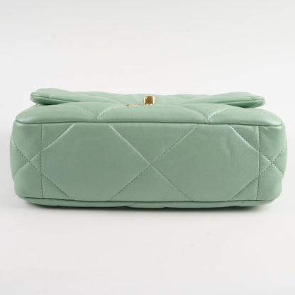 Chanel Small 19 Iridescent Green Microchipped