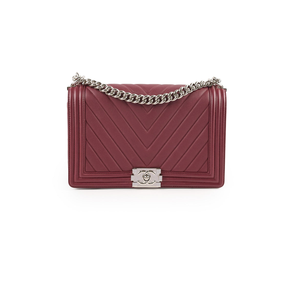 Chanel Seasonal Shoulder Bag White Microchip