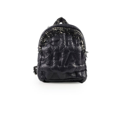 Chanel Doudonne Nylon/Tweed Backpack Black 26 Series