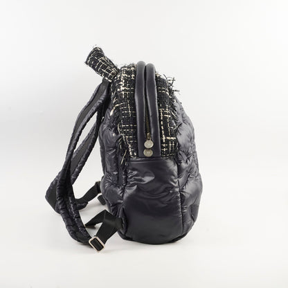 Chanel Doudonne Nylon/Tweed Backpack Black 26 Series