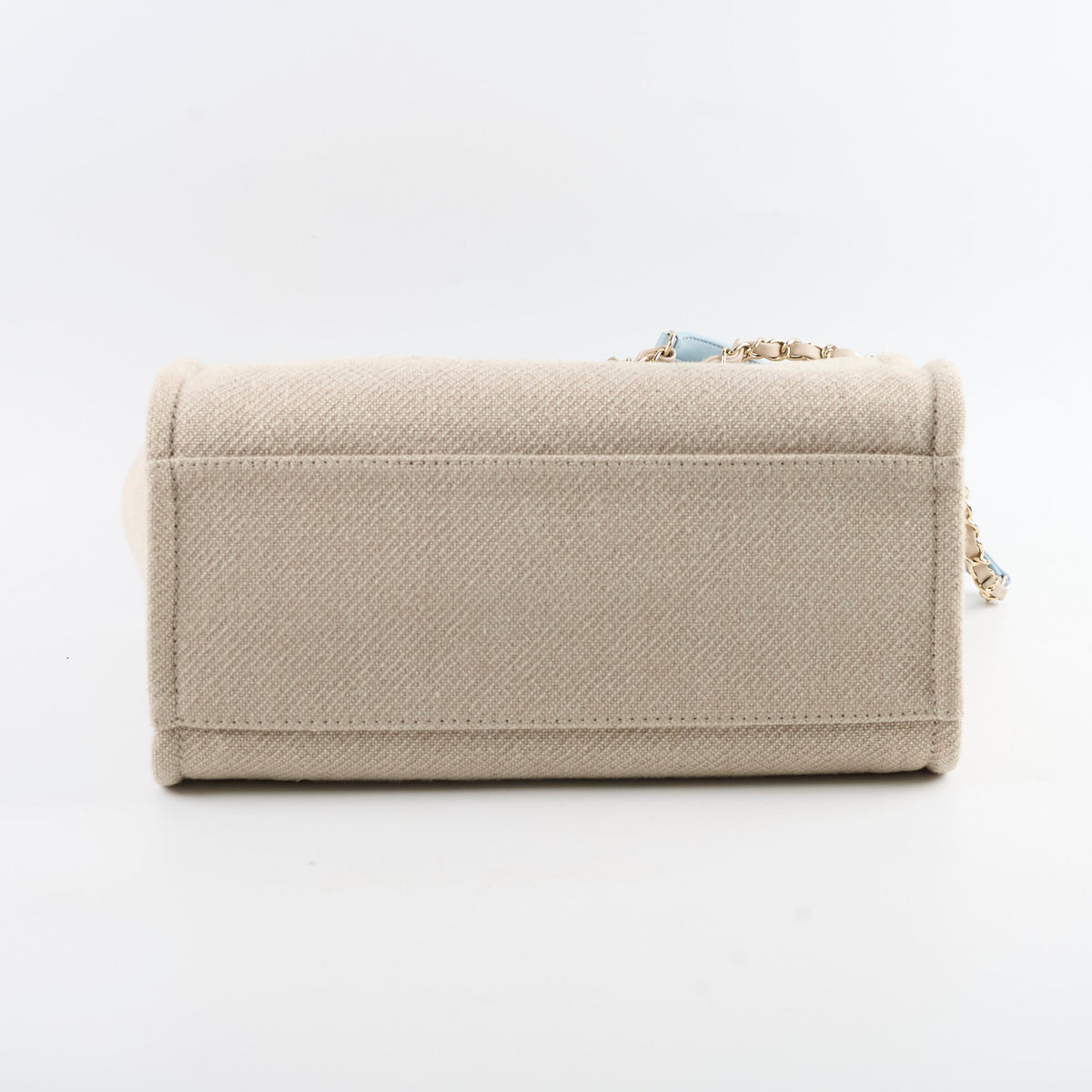 Chanel Deauville Small Beige/Blue Microchip