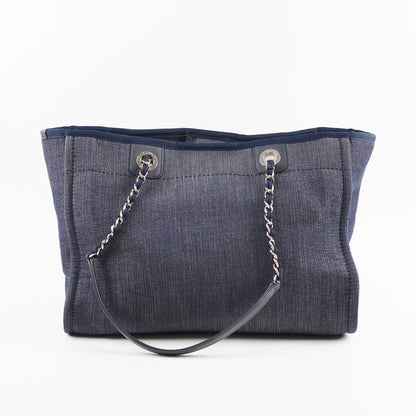 Chanel Small Deauville Tote Navy