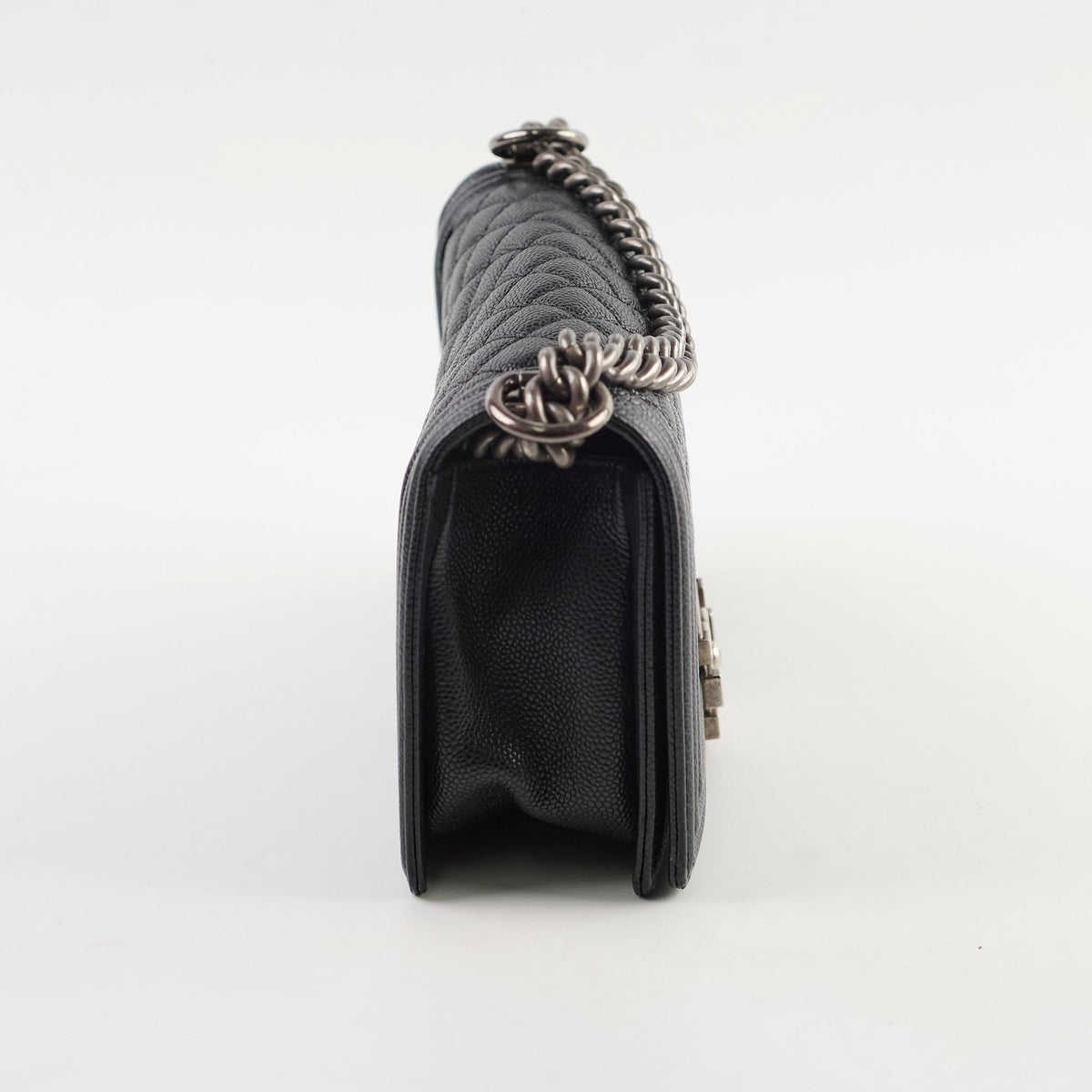 Chanel Old Medium Caviar Boy Black Series 20