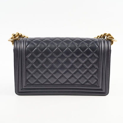 Chanel Boy Old Medium Lambskin Black