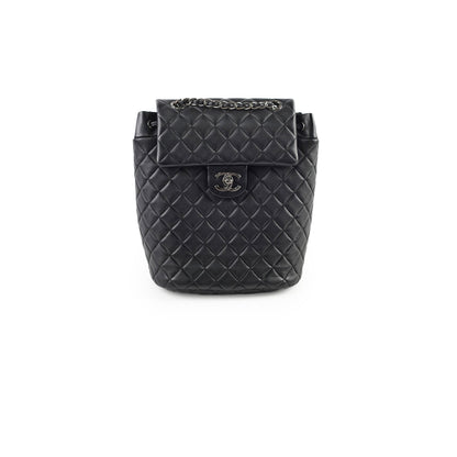 Chanel Lambskin Urban Spirit Backpack Black 23 Series