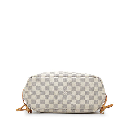 LOUIS VUITTON Damier Azur Neverfull PM Tote Bag