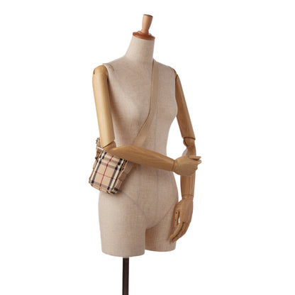 Burberry Crossbody Bag Brown Candy Check Canvas
