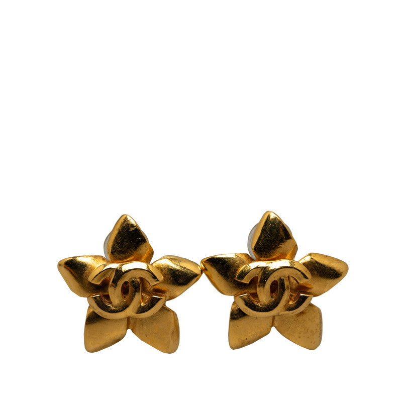 Chanel CC Star Clip On Earrings Metal Earrings in Good condition