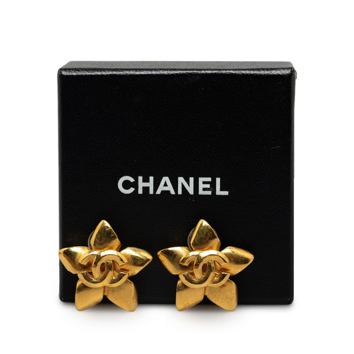 CHANEL CC Star Clip On Earrings Costume Earrings