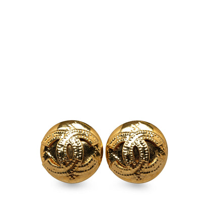 CHANEL CC Clip On Earrings Costume Earrings