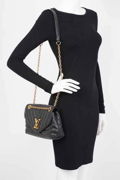 Louis Vuitton New Wave GM Black Calfskin Leather