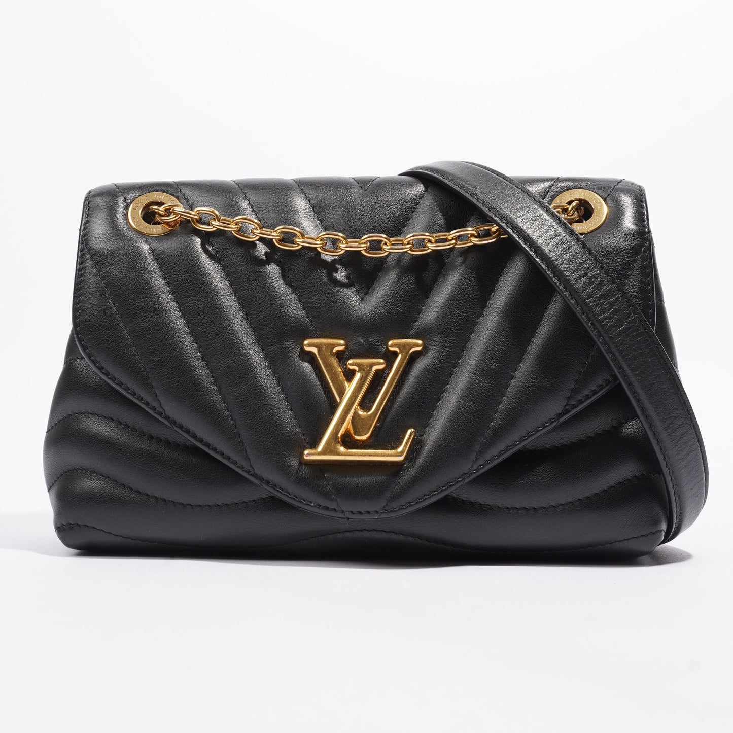 Louis Vuitton New Wave GM Black Calfskin Leather