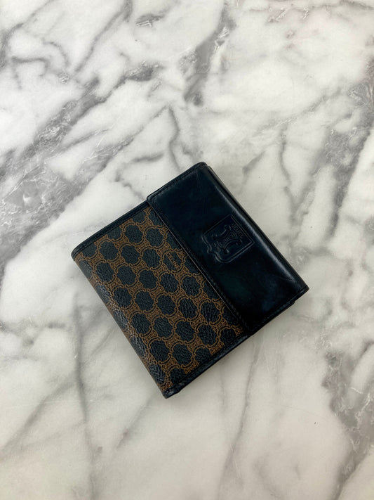 CELINE  Folded Wallet Black Vintage 4vg8wr