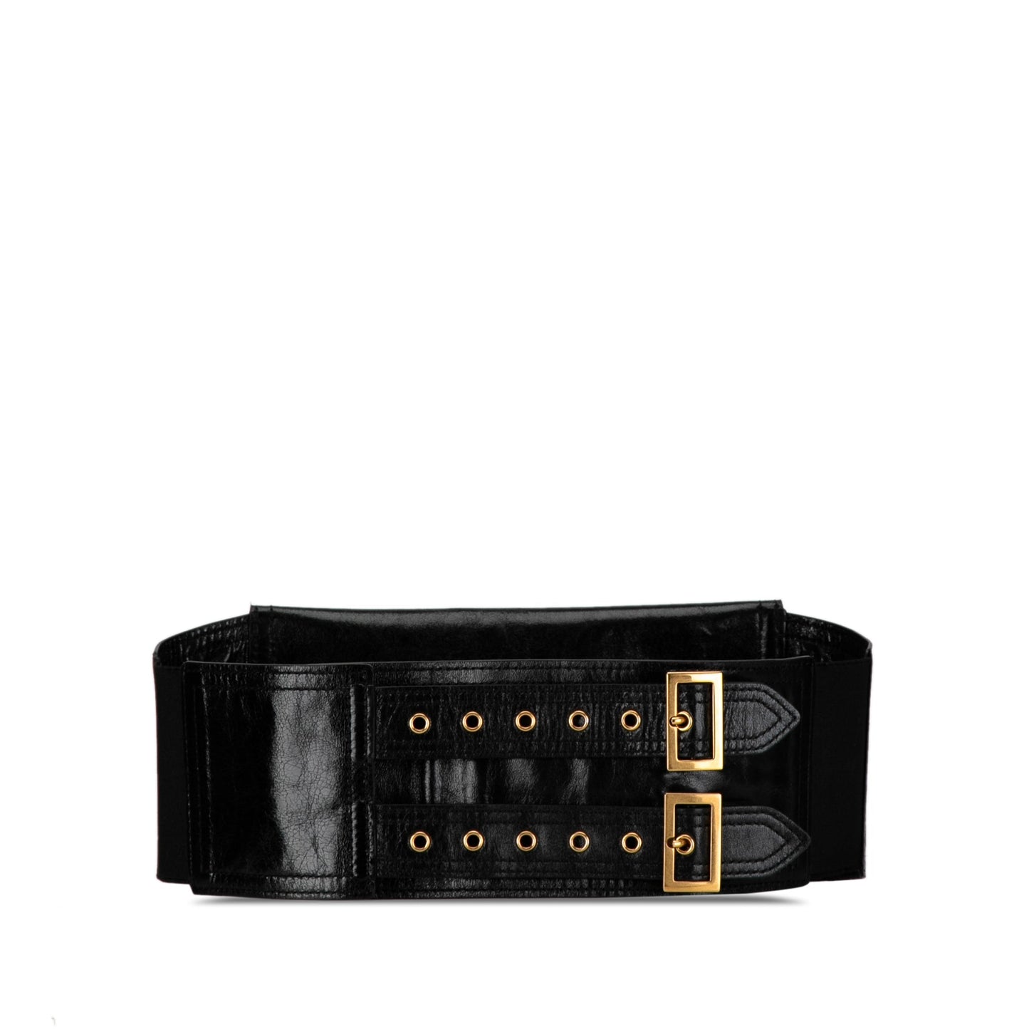 Crinkled Lambskin Saddle Belt Bag