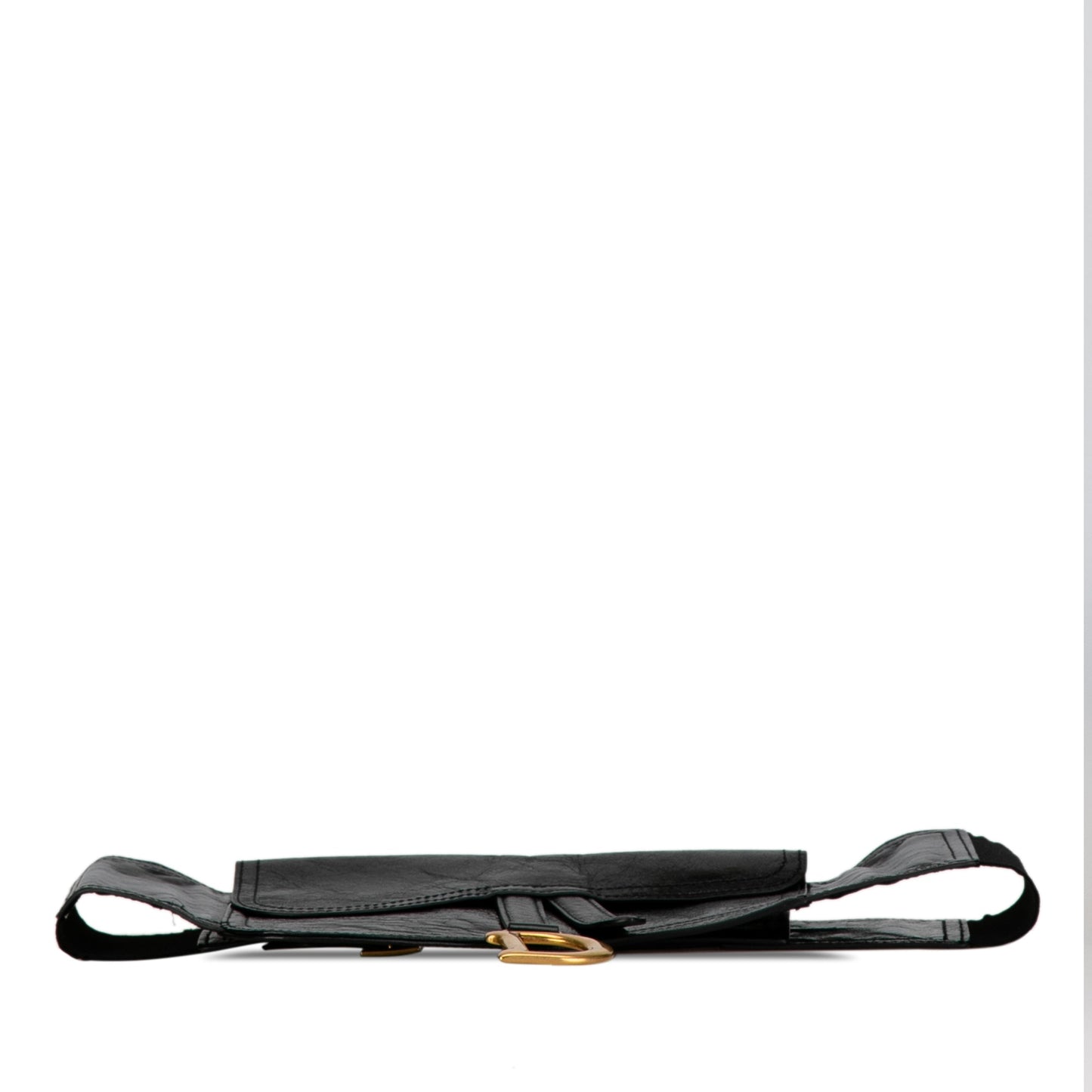 Crinkled Lambskin Saddle Belt Bag