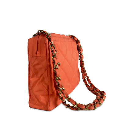 CHANEL Quilted Nylon Shoulder Bag